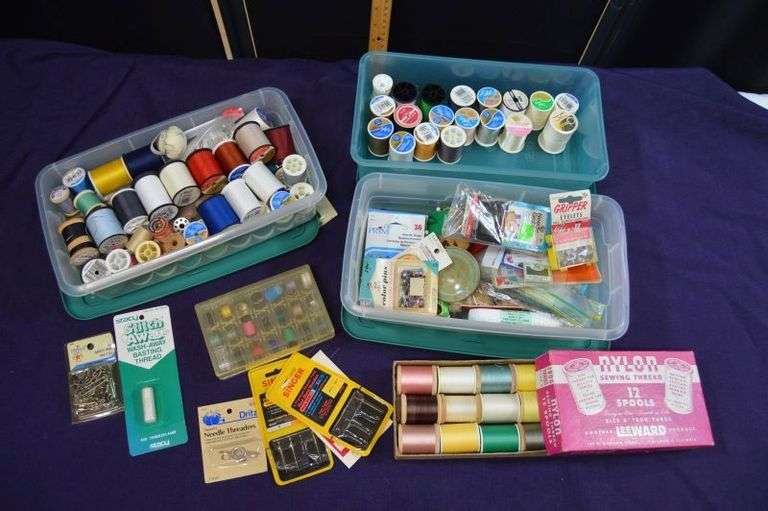 ASSORTED THREAD & SEWING SUPPLIES