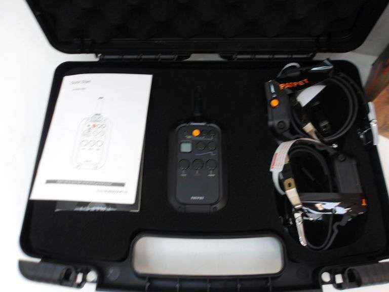 $ NEW PatPet Model 920 2-Dog Training Collar Set w/Hard Carry Case! 3/4 Mile Range! (6C)