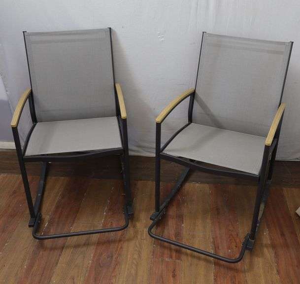 NICE Set of TWO Outdoor Rocking Chairs! (RD)