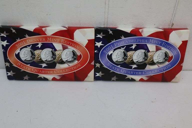 2001 US Mint P&D State Quarter Collections! (DC)