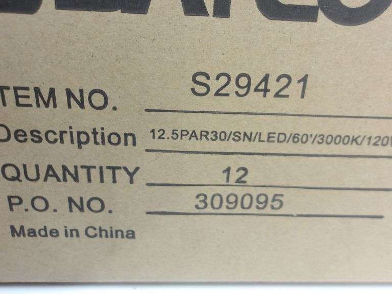 NEW 12CT Case of Satco 75W LED Dimmable Flood Light Bulbs! (6A)