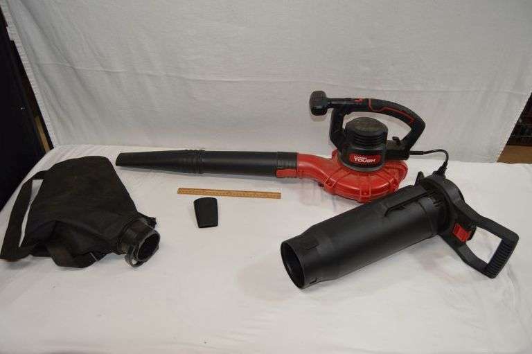 HYPER TOUGH BLOWER W/ATTACHMENTS. IT HAS SHORTED OUT & NEEDS REPAIRED