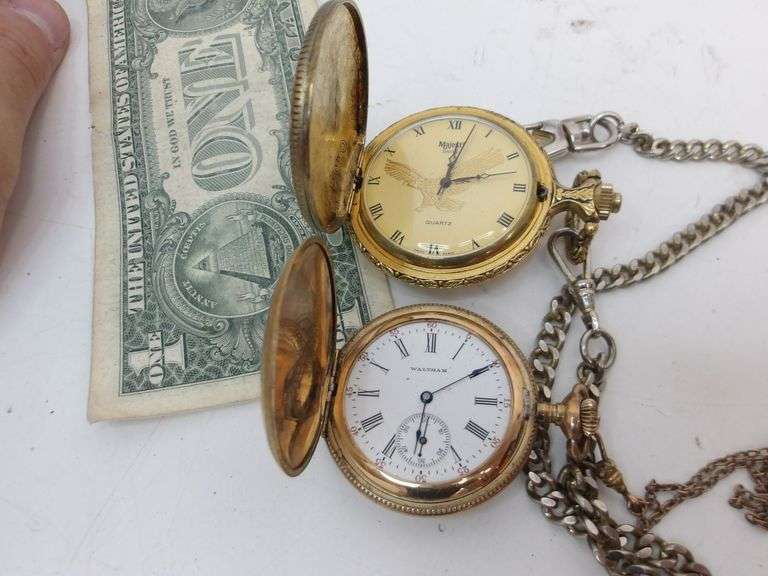 Lot of TWO Beautiful Vintage Pocket Watches! (DC)