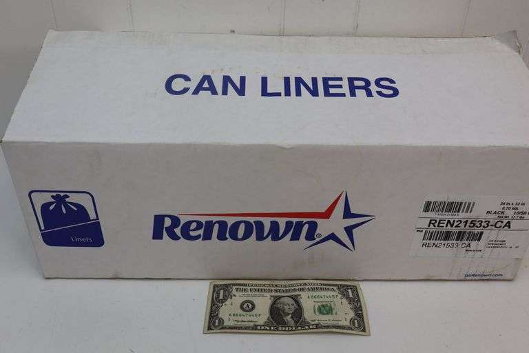 NEW Case of Renown 24x32 .70 Mil Can Liners! 10-50CT Rolls! (4D)