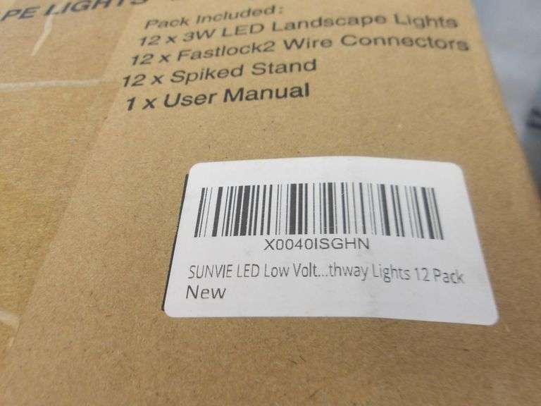 NEW $ NEW Sunvie LED Low-Voltage Pathway Landscape Lights 12-PACK! Nice! (1B)