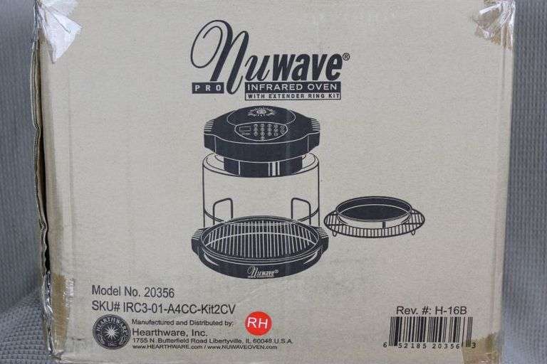 CASH ONLY New Never Opened Nuwave Infrared Oven - Oven Pro, Extender Ring Kit, DVD, Cookbook, and Cooking Guide (L2-2)