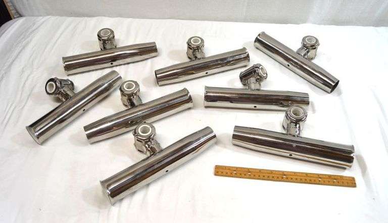 8 BOAT RAIL FISHING ROD HOLDERS
