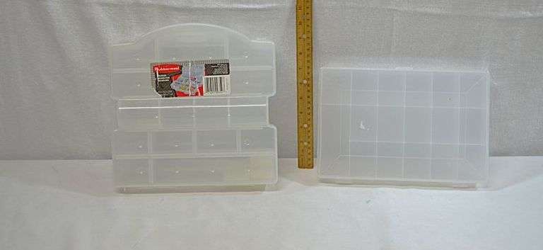 ORGANIZERS W/SLOTTED SECTIONS FOR BEADS, JEWELRY, ETC