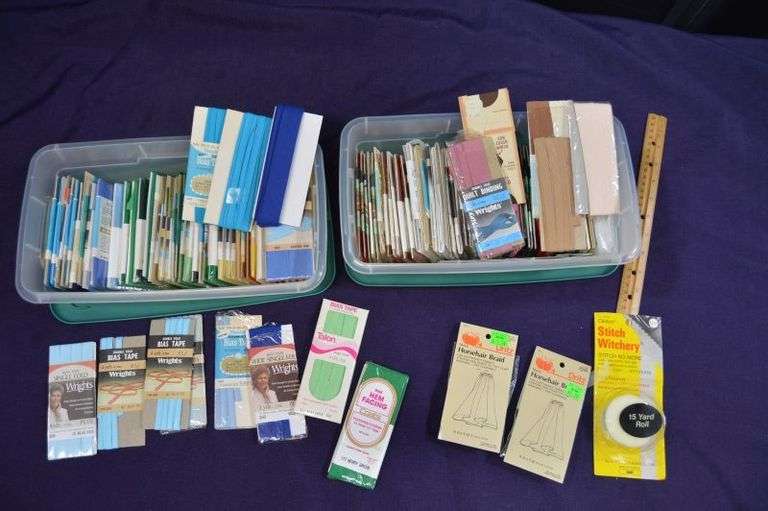 LARGE LOT OF BIAS TAPE