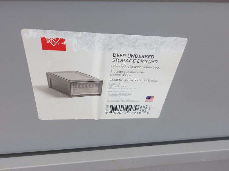 Set of THREE Large Stackable Underbed Storage Drawers! (RD)