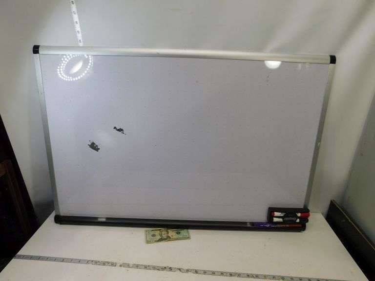 Used White Board with Markers-