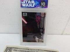 Graded 2021 Topps Star Wars Galaxy "The Wrath of Maul" Trading Card! (DC)