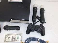 PlayStation 3 Console w/Game, Move Camera & Accessories! (10C)