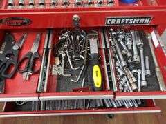 $$ NICE Craftsman 2-Tier Rolling Tool Chest w/TWO Sets of Keys AND CONTENTS!!! View additional photos! Excellent condition! All drawers work great! $$$ (RD)