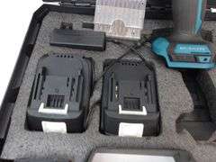 NEW 20v Impact Kit w/2 Batteries & Hard Cary Case! (11C)
