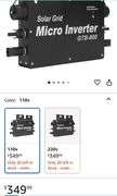 $$ NEW GTB-800 Solar Grid PV Micro Inverter! (3A)