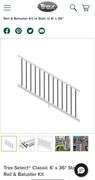 NEW Trex 6ft x 36in Rail & Balluster Kit! (R3)