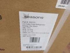 $ NEW Seasons 2.4 cu ft Mini Fridge! (RD)