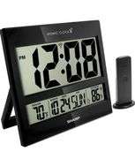 NEW Sharp Atomic Wall Clock w/Wireless Outdoor Sensor! (9B)