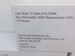 NEW Lot of FIVE 10-Count Packs of 100W LED Replacement Light Bulbs! (8B)