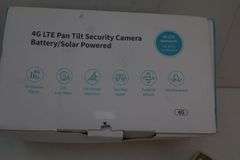 NEW 4G LTE Pan/Tilt Smart Solar Security Camera 2-PACK! Black. (1B)