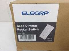 NEW Case of TEN Slide Dimmer Rocker Switches! (2C)