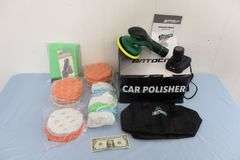 NEW 12V Car Polisher Kit w/Battery Charger & Accessories! (3A)