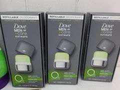 NEW Lot of THREE Bottles of Gorilla Snot Gel & THREE Dove Men+Care Refillable Deoderant Sets! (6B)