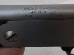 Snake Charmer .410 Shotgun! Missing stock, as shown. (3B)