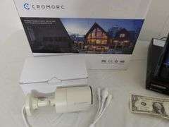 $ NEW Cromorc Wireless High Definition All-in-One *4-Camera* Security System w/1TB DVR & 10.1" Viewing Monitor! AI Detection! NICE! (13B)