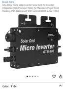 $$ NEW GTB-800 Solar Grid PV Micro Inverter! (3A)