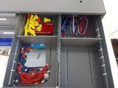 Lot of TWO Sets of Steel Storage Drawers AND Contents!! (RD)