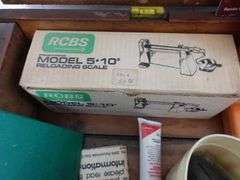 Nice Vintage Ammo Crate FULL of Assorted Reloading Tools & Supplies!! (10D)