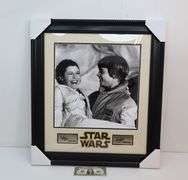 $ Awesome Large Framed 27" x 24" Star Wars Memorabilia! Nice! (13A)