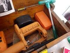 Nice Vintage Ammo Crate FULL of Assorted Reloading Tools & Supplies!! (10D)