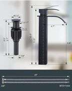 NEW Single Lever Waterfall Faucet Set w/Pop Up Drain! Matte black. (3A)