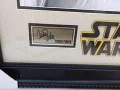 $ Awesome Large Framed 27" x 24" Star Wars Memorabilia! Nice! (13A)