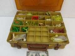 Vintage Plano Magnum Tackle Box & Contents! (12D)