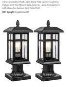 NEW Outdoor Post Light Fixture 2-PACK! (4A)
