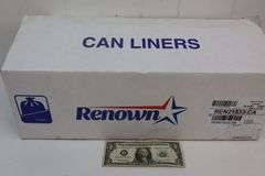 NEW Case of Renown 24x32 .70 Mil Can Liners! 10-50CT Rolls! (4D)