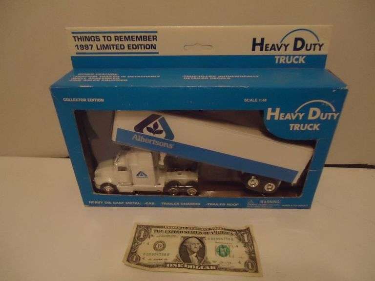 CASH ONLY  1997 Limited Edition, Things to Remember, 1:48 Albertsons Truck. (U)