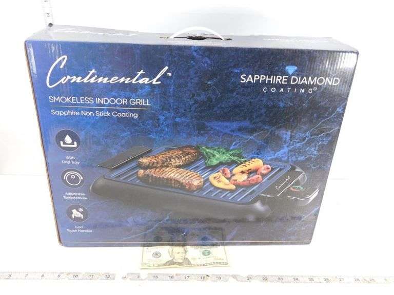 Continental - Smokeless Indoor Grill- New in Box-
