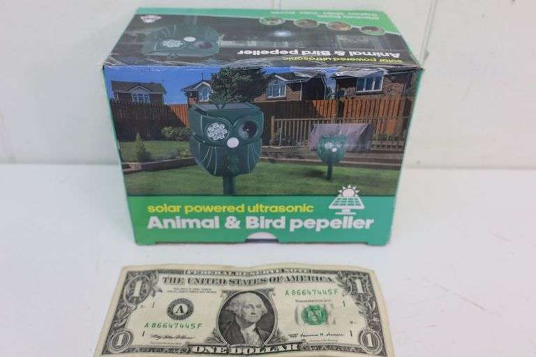 NEW Solar Powered Ultrasonic Animal Repeller! (2B)