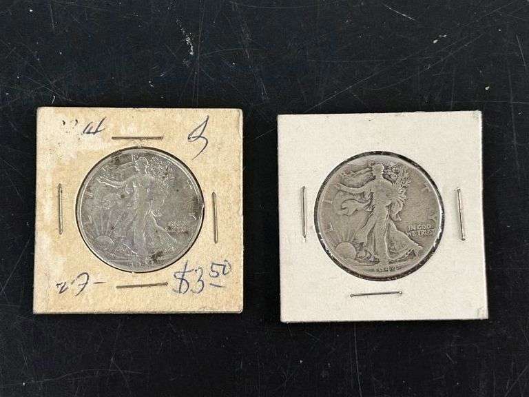 Two 1944 Half Dollar Coins(FC)