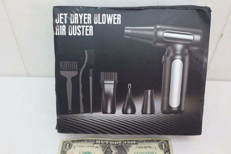 NEW Jet Dryer Blower Rechargeable Air Duster Set! (1B)