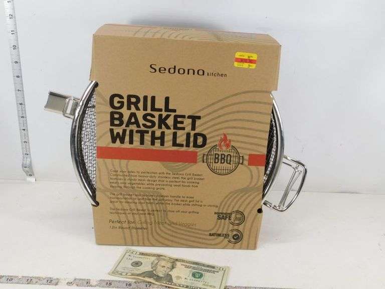 Sedona - Grill Basket W/ Lid- New in Package