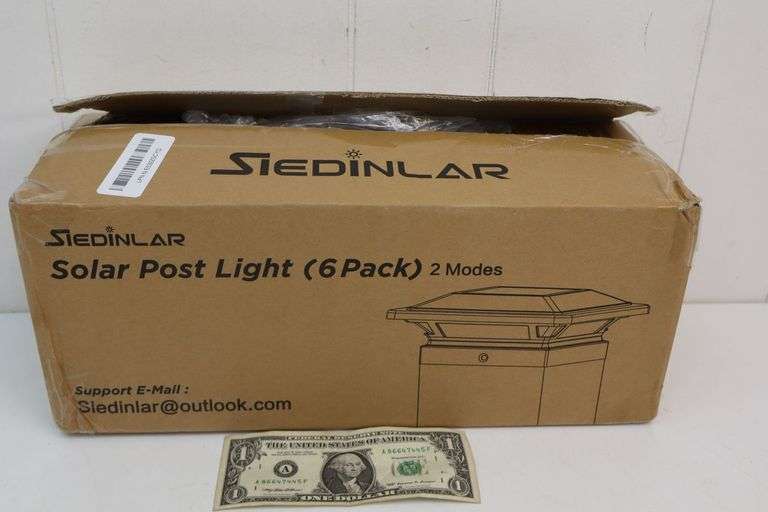 NEW Siedinlar Solar Post Light 6-PACK! White. (2B)