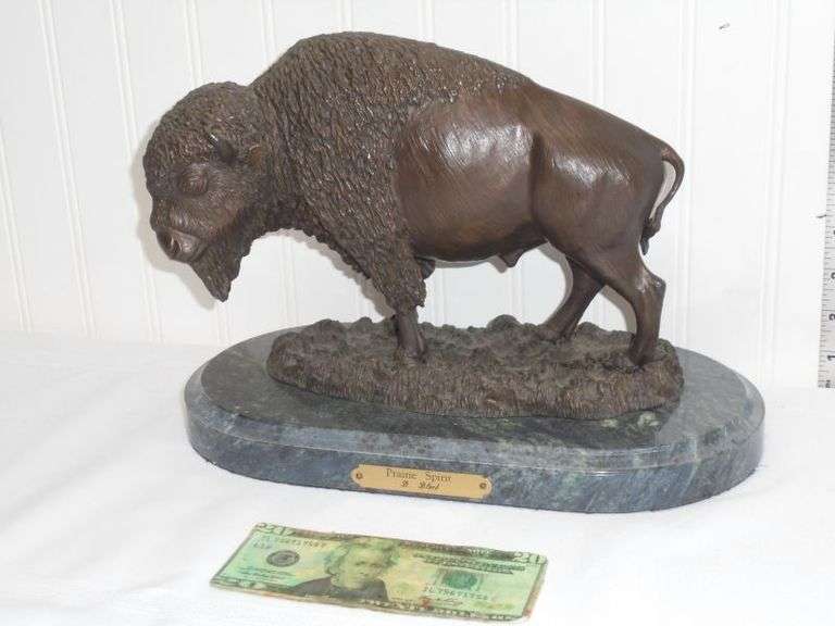 Blaine Black Bronze Sculpture “ Prairie Spirit” 2000.  Numbered 681 / 950