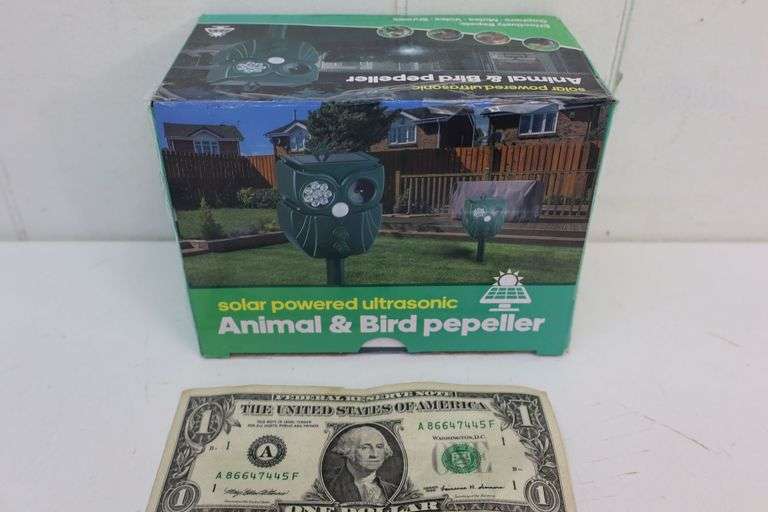 NEW Solar Powered Ultrasonic Animal Repeller! (2B)