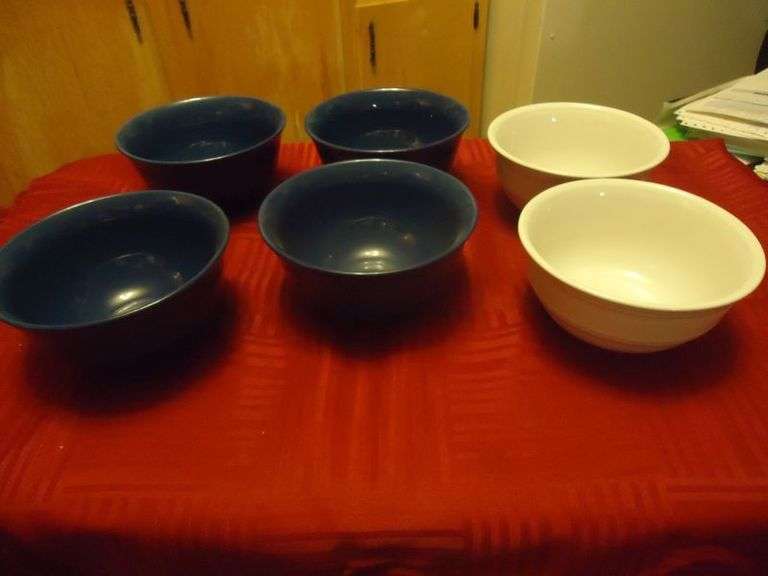 CASH ONLY 6 Main Stays Cereal Bowls. (K)